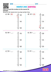 Number lines vertical