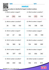 Numbers Largest to Smallest