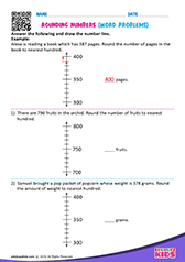 Rounding off Numbers Word Problems