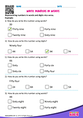 Write Numbers in Words