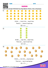 Division by rows and groups