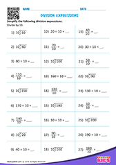 Division expressions