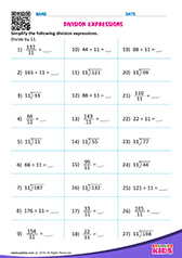 Division expressions