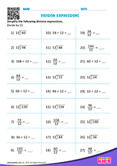 Division expressions