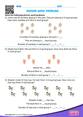 Division word problems