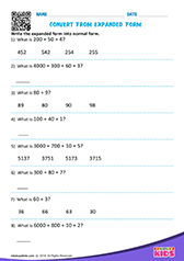 Convert Expanded Form to Standard Form