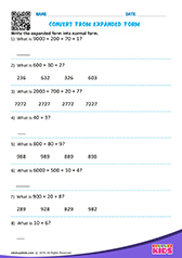 Convert Expanded Form to Standard Form