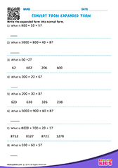 Convert Expanded Form to Standard Form