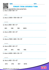 Convert Expanded Form to Standard Form