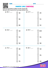 Number lines vertical