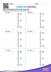 Number lines vertical