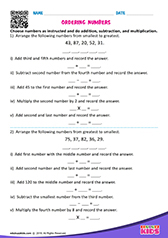 Ordering Numbers