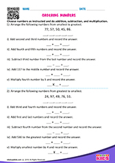 Ordering Numbers
