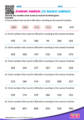 Rounding off Numbers to Nearest 100
