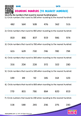 Rounding off Numbers to Nearest 100