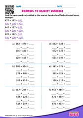 Rounding off numbers to nearest hundreds