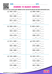 Rounding off numbers to nearest hundreds