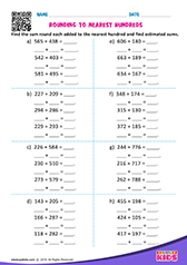 Rounding off numbers to nearest hundreds