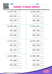 Rounding off numbers to nearest hundreds