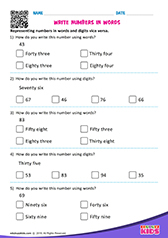 Write Numbers in Words