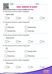 Write Numbers in Words