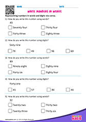 Write Numbers in Words