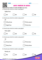 Write Numbers in Words