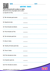 Write the Time in Analogue
