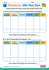 Multiplication With Place Value Chart