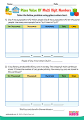Place Value Of Multi Digit Numbers