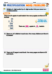 2-Digit Multiplication Word Problems