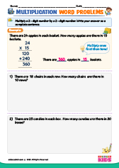 2-Digit Multiplication Word Problems