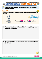2-Digit Multiplication Word Problems