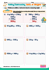 Adding or Subtracting Units of Weight