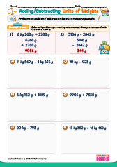 Adding or Subtracting Units of Weight