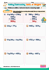 Adding or Subtracting Units of Weight