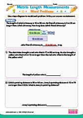 Metric Length Measurement Word problems