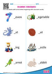 Beginning consonants