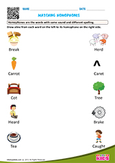 Match homophones