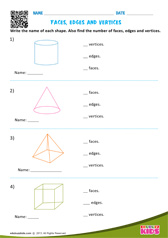 FACES EDGES AND VERTICES