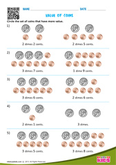 Sum of the Values of Coins