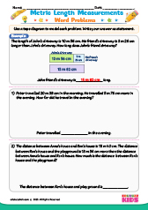 Metric Length Measurement Word problems