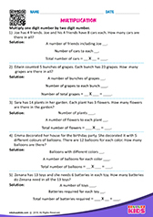 1 by 2 Digit Multiplication