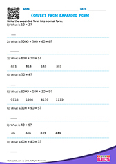 Convert Expanded Form to Standard Form
