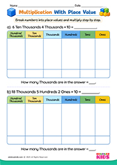 Multiplication With Place Value Chart