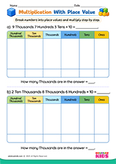 Multiplication With Place Value Chart