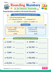 Rounding Numbers to Nearest Thousands
