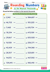 Rounding Numbers to Nearest Thousands
