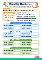 Addition and Subtraction by Rounding Numbers