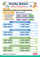 Addition and Subtraction by Rounding Numbers